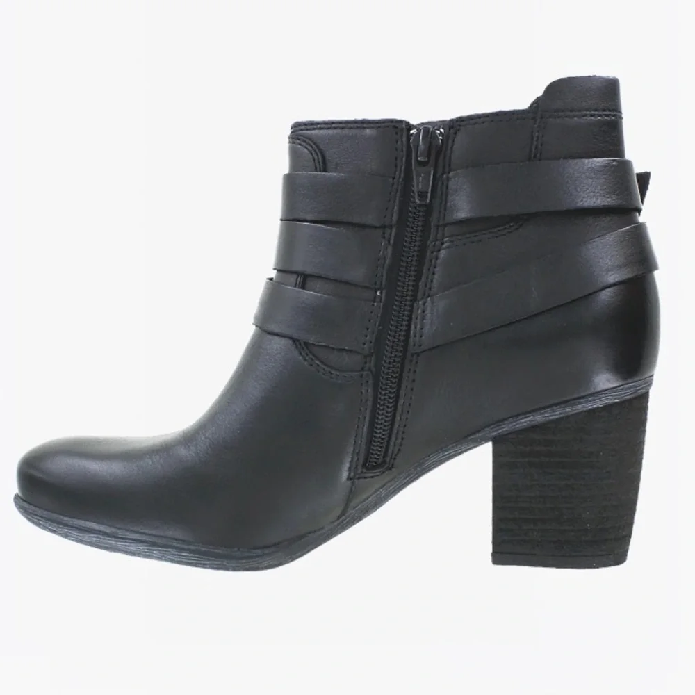 Josef Seibel Zip & Straps Leather Women’s Ankle Boots 11 - 11 1/2 USA (42 EU)